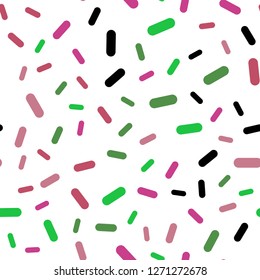 Light Pink, Green vector seamless background with straight lines. Lines on blurred abstract background with gradient. Smart design for your business advert.