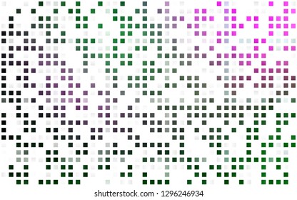 Light Pink, Green vector seamless template with crystals, rectangles. Glitter abstract illustration with rectangular shapes. Trendy design for wallpaper, fabric makers.