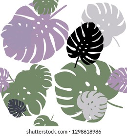 Light Pink, Green vector seamless doodle template with leaves. New colorful illustration in doodle style with leaves. Design for wallpaper, fabric makers.