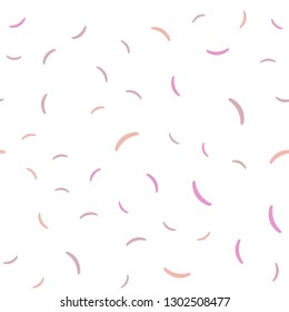 Light Pink, Green vector seamless layout with curved lines. Colorful illustration in simple style with gradient. Colorful wave pattern for your design.