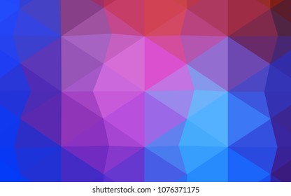 Light Pink, Green vector shining triangular cover. Glitter abstract illustration with an elegant design. The polygonal design can be used for your web site.