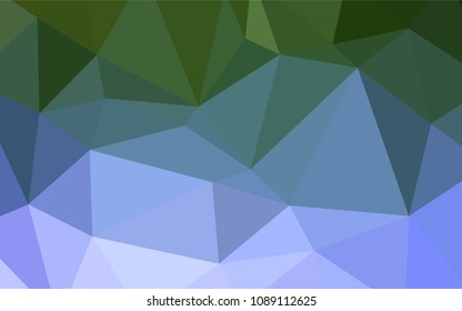 Light Pink, Green vector shining triangular cover. Triangular geometric sample with gradient.  The template for cell phone's backgrounds.