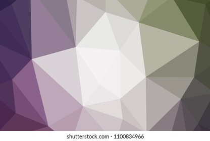 Light Pink, Green vector shining triangular layout. Creative geometric illustration in Origami style with gradient. Pattern for a brand book's backdrop.