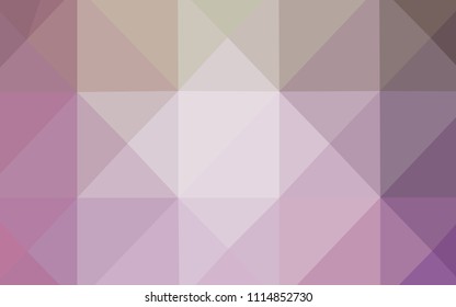 Light Pink, Green vector shining triangular cover. Shining polygonal illustration, which consist of triangles. A new texture for your design.
