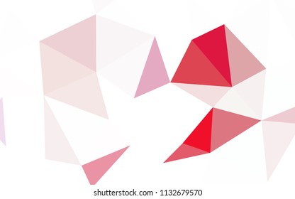 Light Pink, Green vector shining triangular backdrop. Elegant bright polygonal illustration with gradient. Brand new style for your business design.