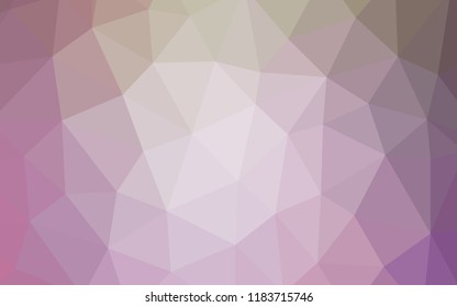 Light Pink, Green vector shining triangular layout. A sample with polygonal shapes. Brand new style for your business design.