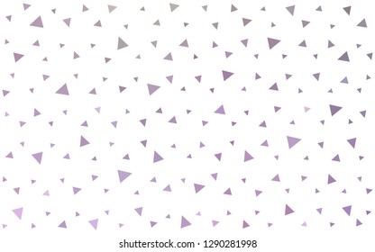 Light Pink, Green vector  shining triangular layout. Glitter abstract illustration with an elegant triangles. A new texture for your web site.