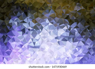 Light Pink, Green vector shining triangular backdrop. Elegant bright polygonal illustration with gradient. Completely new template for your banner.