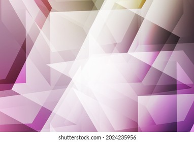 Light Pink, Green vector shining triangular background. A completely new color illustration in a polygonal style. Textured pattern for your backgrounds.