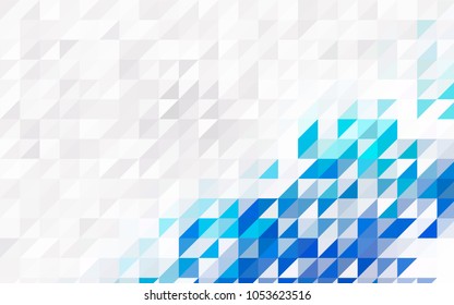 Light Pink, Green vector of small triangles on white background. Illustration of abstract texture of triangles. Pattern design for banner, poster, cover.