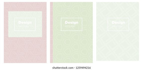 Light Pink, Green vector style guide for notepads. Blurred decorative design in abstract style with textbox. New design for cover of books.