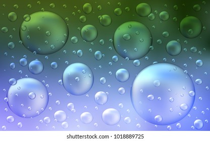 Light Pink, Green vector template with circles. Illustration with set of shining colorful abstract circles. The pattern can be used for aqua ad, booklets.