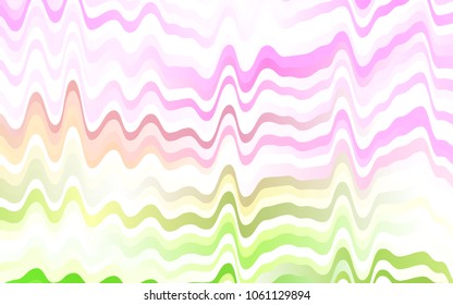 Light Pink, Green vector template with liquid shapes. Creative illustration in halftone marble style with gradient. The template for cell phone backgrounds.