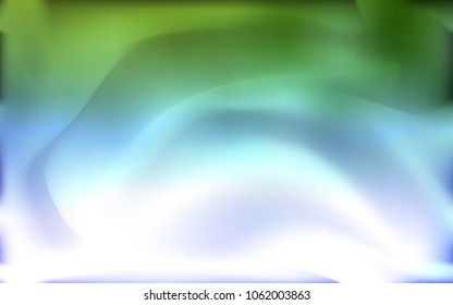 Light Pink, Green vector template with liquid shapes. Modern gradient abstract illustration with bandy lines. The template for cell phone backgrounds.