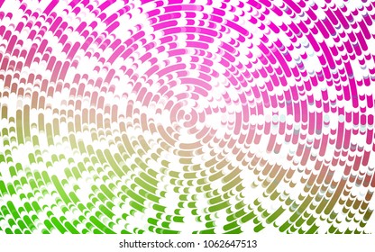 Light Pink, Green vector template with abstract lines. Glitter abstract illustration with wry lines. The template for cell phone backgrounds.
