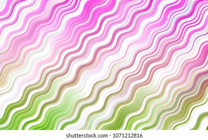 Light Pink, Green vector template with bubble shapes. Shining crooked illustration in marble style. The template for cell phone backgrounds.
