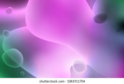Light Pink, Green vector template with bent lines. Colorful illustration in abstract memphis style with gradient. A completely new memphis design for your business.