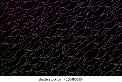 Light Pink, Green vector  template with circles. Blurred decorative design in abstract style with bubbles. Pattern can be used as texture of water, rain drops.