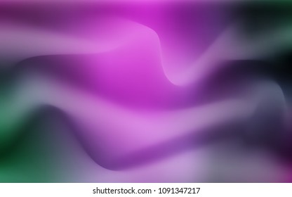 Light Pink, Green vector template with bubble shapes. A vague circumflex abstract illustration with gradient. Marble style for your business design.