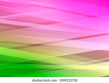 Light Pink, Green vector template with repeated sticks. Decorative shining illustration with lines on abstract template. The pattern can be used as ads, poster, banner for commercial.