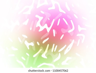 Light Pink, Green vector template with bubble shapes. A completely new color illustration in marble style. The template for cell phone backgrounds.
