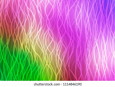 Light Pink, Green vector template with bent lines. A completely new color illustration in marble style. Marble style for your business design.