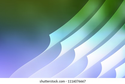 Light Pink, Green vector template with repeated sticks. Decorative shining illustration with lines on abstract template. Pattern for ads, posters, banners.