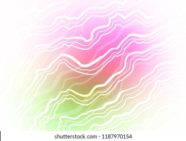 Light Pink, Green vector template with liquid shapes. Creative illustration in halftone marble style with gradient. New composition for your brand book.