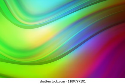 Light Pink, Green vector template with lines, ovals. Geometric illustration in marble style with gradient.  Pattern for your business design.