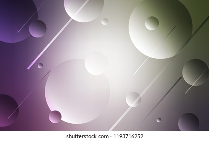 Light Pink, Green vector template with circles. Blurred decorative design in abstract style with bubbles. Beautiful design for your business advert.