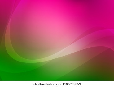 Light Pink, Green vector template with bent ribbons. A completely new color illustration in marble style. Marble design for your web site.