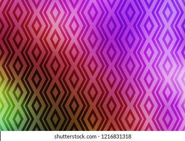 Light Pink, Green vector template with sticks, squares. Modern geometric abstract illustration with lines, squares. Pattern for business booklets, leaflets.