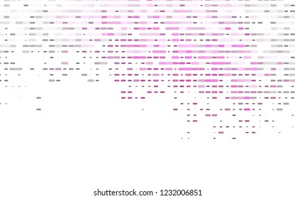 Light Pink, Green vector template with repeated sticks. Blurred decorative design in simple style with lines. The template can be used as a background.