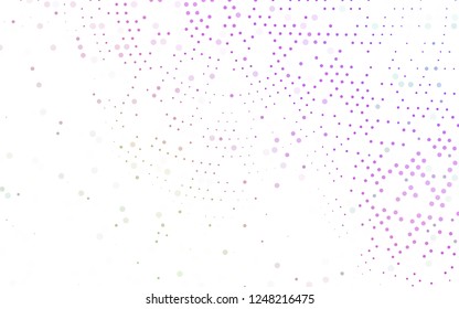 Light Pink, Green vector  template with circles. Blurred bubbles on abstract background with colorful gradient. New design for ad, poster, banner of your website.