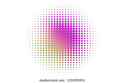 Light Pink, Green vector template with circles. Beautiful colored illustration with blurred circles in nature style. Pattern of water, rain drops.