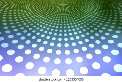 Light Pink, Green vector template with circles. Beautiful colored illustration with blurred circles in nature style. Pattern can be used for ads, leaflets.