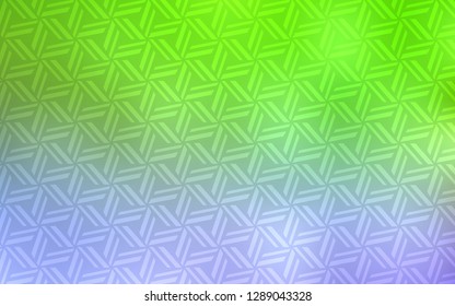 Light Pink, Green vector template with crystals, triangles. Modern abstract illustration with colorful triangles. Pattern for commercials.