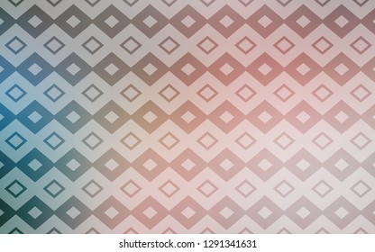 Light Pink, Green vector template with rhombus. Rectangles on abstract background with colorful gradient. Modern template for your landing page.