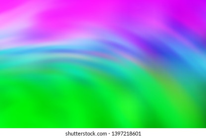 Light Pink, Green vector template with curved lines. An elegant bright illustration with gradient. A new texture for your  ad, booklets, leaflets.