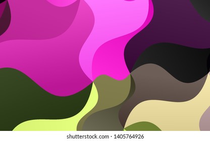 Light Pink, Green vector template with bubble shapes. Colorful illustration in abstract marble style with gradient. A completely new marble design for your business.