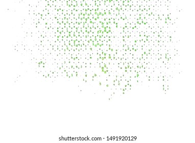 Light Pink, Green vector template with isolated letters. Colored alphabet signs with gradient on white background. Best design for your ad, poster, banner of college.