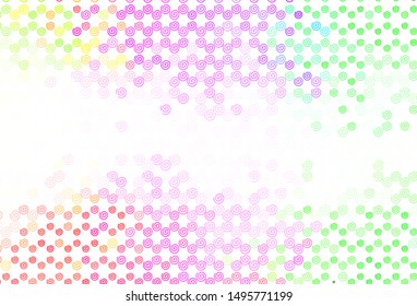 Light Pink, Green vector template with wry lines. Brand new colorful illustration in simple style. A completely new design for your business.