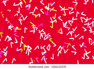 Light Pink, Green vector template with lines. Glitter abstract illustration with wry lines. Elegant pattern for a brand book.