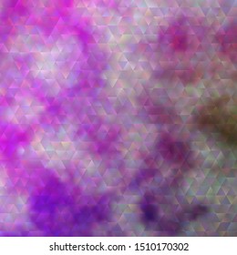 Light Pink, Green vector template with crystals, triangles. Abstract gradient illustration with triangles. Pattern for booklets, leaflets