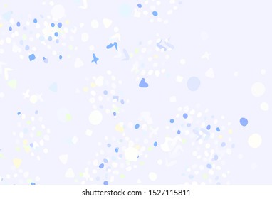 Light Pink, Green vector template with chaotic shapes. Colorful chaotic forms with gradient in modern style. Simple design for your web site.