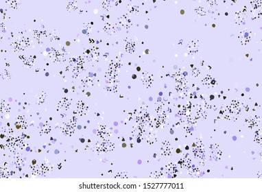 Light Pink, Green vector template with chaotic shapes. Decorative design in abstract style with random forms. Modern design for your business card.