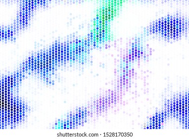 Light Pink, Green vector template with circles. Modern abstract illustration with colorful water drops. Design for poster, banner of websites.