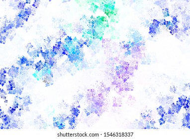 Light Pink, Green vector template with chaotic shapes. Simple colorful illustration with abstract gradient shapes. Modern design for your business card.