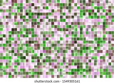Light Pink, Green vector template with rhombus. Abstract gradient illustration with rectangles. Pattern can be used for websites.