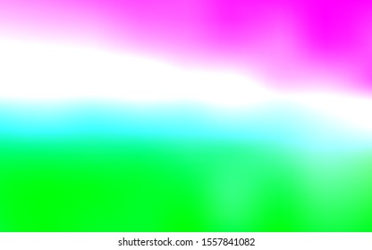 Light Pink, Green vector template with curved ribbons. Shining crooked illustration of lines in a brand-new style. The polygonal design for your web site.